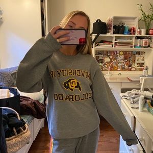 CU Boulder sweatshirt